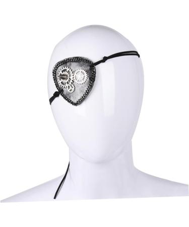 minkissy Gear Clock Prom Props Decor Blindfold Eye Patch Vintage Eye Mask medium Black - Buy Online on GoSupps.com