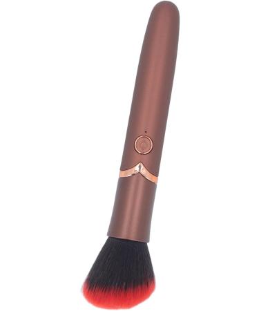 Electric Makeup Brush Ergonomic Grip 10 Levels Quiet Blush Brush Portable for Contouring for Highlighting (Brown) - Buy Online on GoSupps.com
