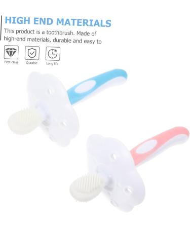 JECOMPRIS Silicone Toothbrush for Kids - Effective Tooth Cleaning Brush & Dental Care Tools (1 Pack Pink) | Essential Accessories for Baby & Child Oral Hygiene - Buy Online on GoSupps.com