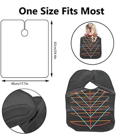 Professional Waterproof Hair Capes for Salon & Barber Use - Anti-Static Dyeing & Cutting Black Cape - Buy Online on GoSupps.com