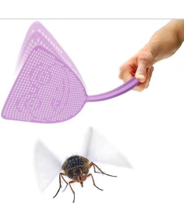 5 Pack Heavy Duty Plastic Fly Swatters with Long Handle - Assorted Colors - Buy Online on GoSupps.com