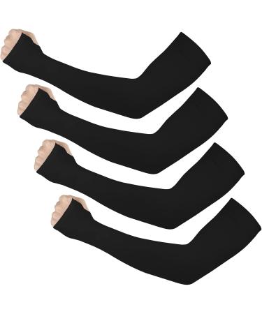 Ouligay 4 Pairs Armchair Compression Arm Sleeves - UV Protection & Cool Arm Warmers for Men & Women | Perfect for Basketball Volleyball Golf & Running - UPPF 50 - Buy Online on GoSupps.com