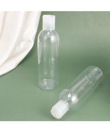 Lurrose 250ml Empty Plastic Bottles - 6 Pack Refillable Travel Containers for Soap Cream & Liquid - Clear Cosmetic Bottles - Buy Online on GoSupps.com