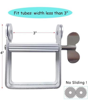 Tovmekdjn Toothpaste Squeezer Metal Tube Roller Rotating Toothpaste Dispenser Tube Squeezer Stainless Steel Squeezer - Buy Online on GoSupps.com