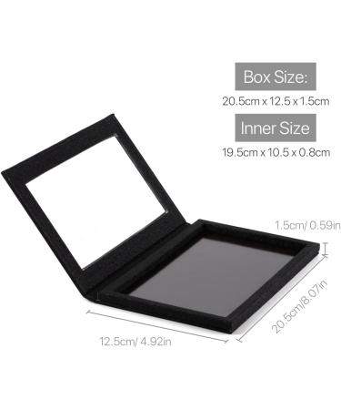 Empty Magnetic Palette Makeup Storage Tool for Eyeshadow Powder Highlighter Keeps Pans Safe Travel Portable(Black) - Buy Online on GoSupps.com