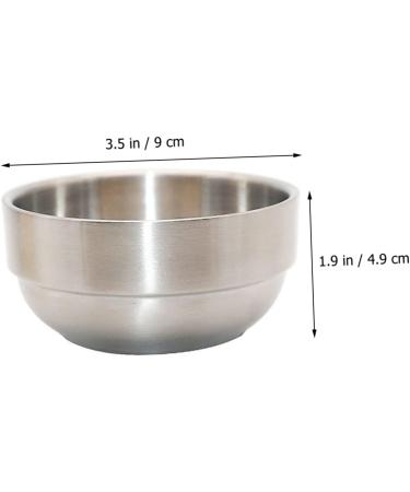 Lalafina Foam Dishwasher Mixing Bowl | Rustproof Steel Facial Cleaning Cup | 9x9x4.9cm Shaving Shell for Men | Ideal Hairdressing Accessory - Buy Online on GoSupps.com