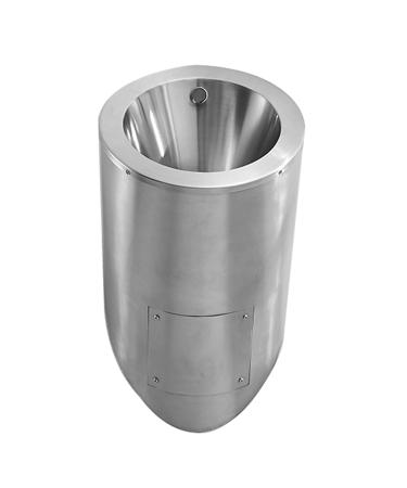 Household Items Wall-Mounted Urinal 304 Stainless Steel Urinal Intelligent Sensor Flushing Men's Urinal Small Vertical Toilet Suitable for Shopping Malls Bars Schools (Single Piece Urinal)