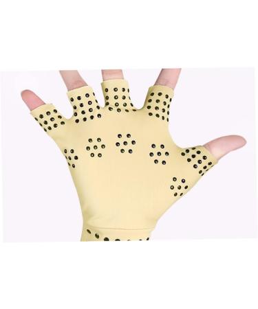 Healeved Anti-Slip Workout Gloves - 3 Pairs Magnetic Half Finger Sports Gloves for Fitness & Riding Non-Slip Elastic Support - Buy Online on GoSupps.com