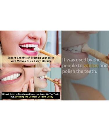 Billion Deals Natural Miswak Chewing Sticks (15pc) for Whiter Teeth - Buy Online on GoSupps.com