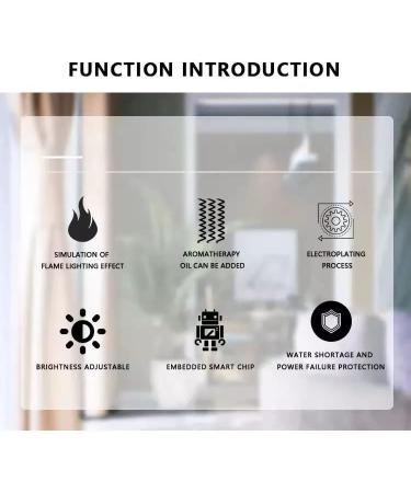 AIDA Aroma Diffuser - 230ml USB Essential Oil & Fragrance Lamp with 7 LED Flame Effect - Perfect for Home & Office - Buy Online on GoSupps.com