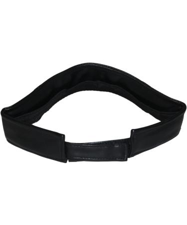 Black Faux Leather Visor Hat - Stylish and Trendy Fashion Accessory - Buy Online on GoSupps.com
