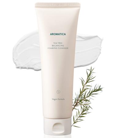 AROMATICA Tea Tree Balancing Foaming Cleanser 6.35oz / 180g Vegan EWG VERIFIED Packaging may vary