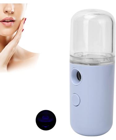 Saluaqui Handheld Face Mist Sprayer Rechargeable Moisturizing Nano Facial Mister Hydrating Face Humidifier Handy Hydrating Sprayer with Visual Water Tank (Light Purple) - Buy Online on GoSupps.com