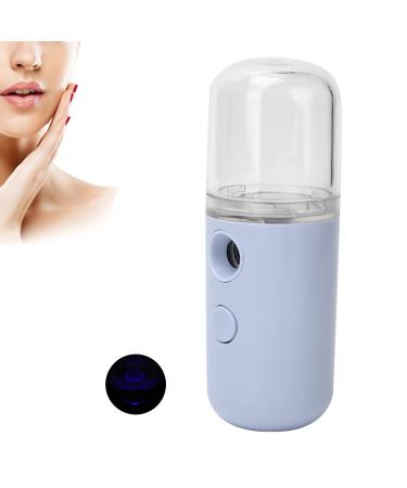 Handheld Face Mist Sprayer USB Rechargeable Woman Face Humidifier Sprayer Moisturizing Hydrating Face Humidifier Sprayer (Light Purple)