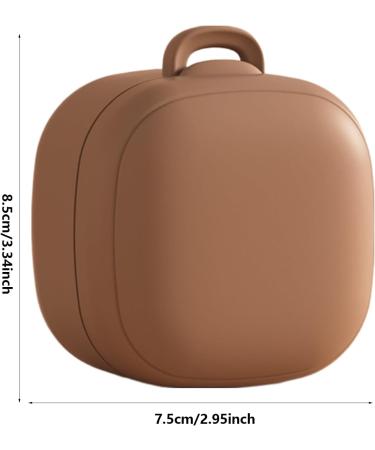 Buy Silicone Pacifier Case - Portable Dustproof Protective Cover for Travel - Brown - Buy Online on GoSupps.com
