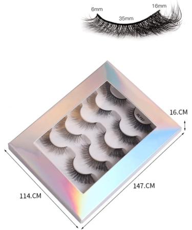 FRCOLOR 1 Box Messy False Eyelashes Fake Eyelashes Natural Look Fake Lashes Natural False Lash Eyelashes Natural Look Natural False Eyelashes Curly Fake Lashes Fluffy Imitation - Buy Online on GoSupps.com