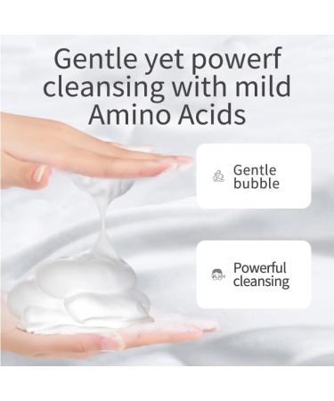 Amino Acid Facial Cleanser | Moisturizing Face Wash & Makeup Remover | Deep Pore Cleansing | 5.3 oz - International Shipping Available - Buy Online on GoSupps.com