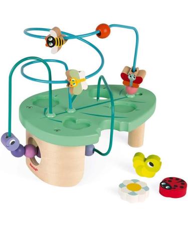 Janod Caterpillar and Co Looping - Wooden Early Learning Toy for 12 Months - Educational Fine Motor Skills Game - International Shipping Available - Buy Online on GoSupps.com