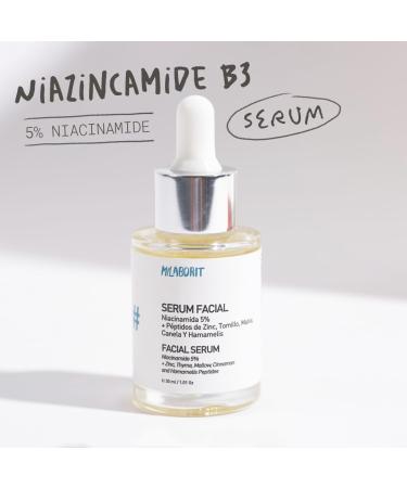 Mila B3 Niacinamide 5% Face Serum - Acne & Pore Minimizer Zinc & Thyme Vegan Clean & Cruelty-Free - 1 fl oz - Buy Online on GoSupps.com