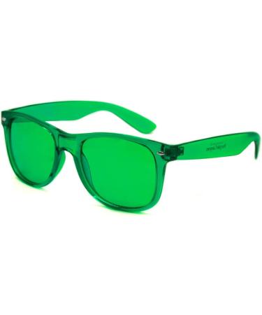 Green Color Therapy Mood Glasses for Migraine Relief and Chakra Healing | Chromotherapy Glasses by Purple Canyon - Buy Online on GoSupps.com