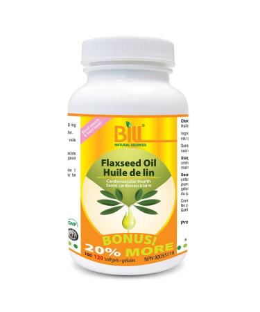 Bill Natural Sources Flaxseed Oil 1000mg 120 Softgels