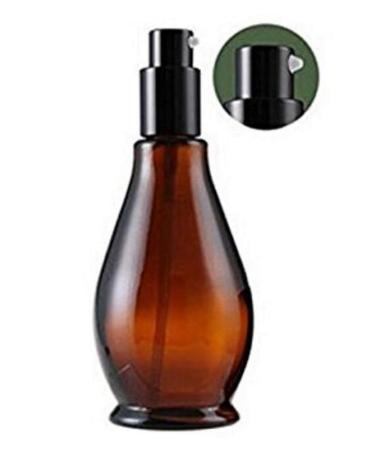 Buy Refillable Amber Glass Pump Bottles with Black Pump - 30ml | 2 Pack - Eco-Friendly & Durable | International Shipping Available - Buy Online on GoSupps.com