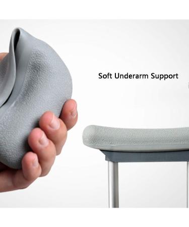 Crutches for Adults Underarm Durable Lightweight Aluminium Crutches Elbow Forearm with Underarm 8 Files + Grip 3 Files + Crutches 9 Files Adjustable Walking Stick Great for Travel Selfless dedication - Buy Online on GoSupps.com