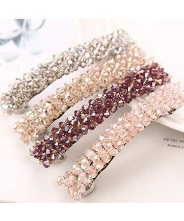 Black Hair Clips Handmade Rhinestone Barrettes Metal Hair Holders Clips and Barrettes Hair Clips for Women Girls Headwear Styling Clips and Barrettes Hair Accessories - Buy Online on GoSupps.com