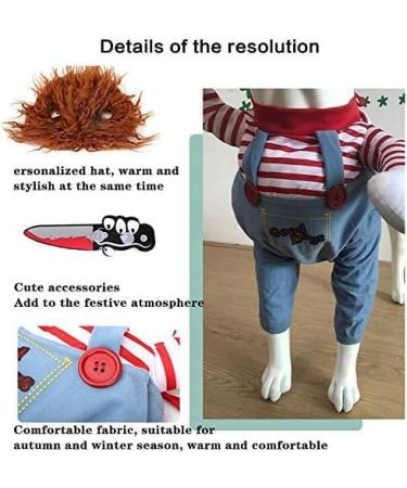 Shop Bprtcra Deadly Doll Dog Costume | Funny Halloween & Christmas Pet Outfits | Cosplay & Party Clothing for Dogs (L) - Buy Online on GoSupps.com