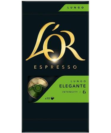 L'Or Aluminum Espresso Coffee Capsules Lungo Elegante Intensity 6 - Box of 10 52g - Buy Online on GoSupps.com