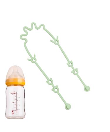 Buy Silicone Baby Toy Belts & Stretchy Pacifier Chains | Tasting Straps for Toys & Bottles | Secure Shopping Cart & Stroller Solutions in Anxick Mung Bean Color - Buy Online on GoSupps.com