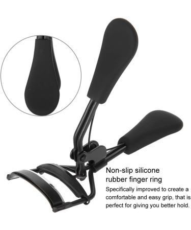 Stainless Steel Eyelash Curler with Built in Comb Pinch Eyelash Curler Silicone Ring Pad Eye Lash Curling Tool Suitable for Any Eye Shapes and Sizes with Silicone Pads(A) - Buy Online on GoSupps.com