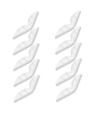 Exceart 60 pcs anti-fitting facial cover nose pad glasses pag prevalent nose-gel-pad face inner support frame nose stripes -Baschenen pillow white with glue pebble gel protection 10.7x2x1cmx3pcs