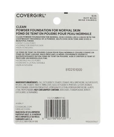 CoverGirl Simply Powder Foundation Buff Beige 525 0.41 oz - Pack of 4 | Expertly formulated for a flawless finish - Buy Online on GoSupps.com
