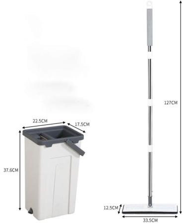 Flat Mop Self Cleaning and Squeeze Drying 360 Rotating Flexible Access to Tight Places Smooth Sailing - Buy Online on GoSupps.com