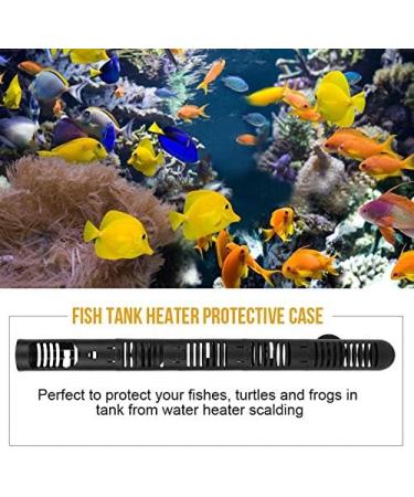 Buy T&F 24.5cm Aquarium Heating Guard Protector | Durable Plastic Sleeve with Suction Cups for Safe Heating - Buy Online on GoSupps.com