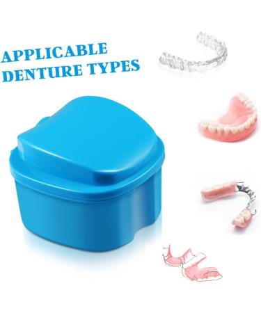 Supvox Pink Toothbox Organizer - 2-Piece Plastic Container with Lid for Tooth Braces & Prosthesis | Ideal for Outdoor Use - Buy Online on GoSupps.com
