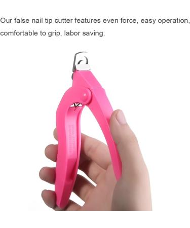Acrylic Nail Clipper U Shaped False Nail Tip Cutter Stainless Steel Trimmer Scissors Rosy Nail Clippers Nail Care - Buy Online on GoSupps.com