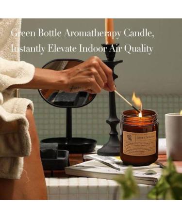 Premium Cedar Scented Candle | 8 oz Soy Candle for Holiday Gifts | 45 Hour Burn | Ideal Christmas Candles for Men | Shangri-La White Tea & Vanilla Aromas - Buy Online on GoSupps.com