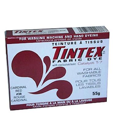 LOT of 1 TINTEX Fabric DYE Cardinal RED #38