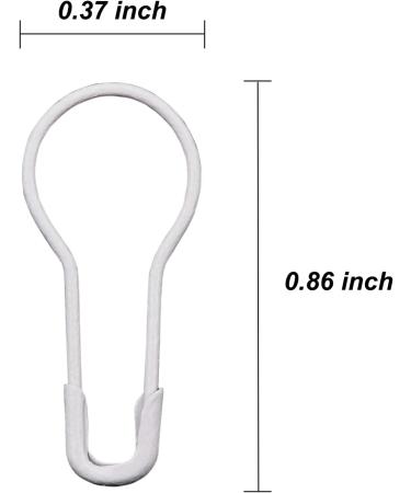 500 Pcs White Bulb Safety Pins | Calabash Metal Gourd Pins for Tailors and Clothing Tags - 0.86 inch (22mm) - Buy Online on GoSupps.com