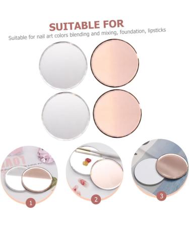 WOONEKY Nail Art Supplies Manicure Pallet Mirror For Mixing Colors - Buy Online on GoSupps.com