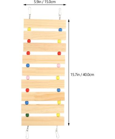 PATKAW Hamster Climbing Ladder Hamster Cage Bridge Ferret Cage Ladder Wood Chew Ladder Squirrel Climbing Ladder Guinea Pig Ramp Pet Toy Pet Cage Ladder Toy Widen Platform Climbing Wooden - Buy Online on GoSupps.com