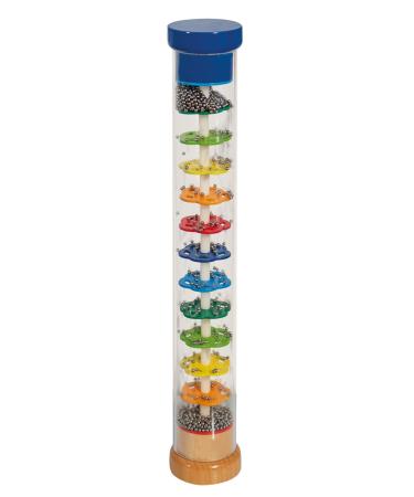 Eichhorn 100003446 100003445 Rainmaker Made of Solid Wood Plastic Tube with Metal Balls 32 x 5 cm Multicoloured 32x5cm Single