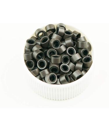 KOCONI 1000Pcs 5.0mm Silicone Lined Micro Rings for Pre Bonded Hair Extensions - #3 Dark Brown - Buy Online on GoSupps.com