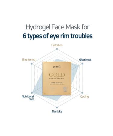 Petitfee Gold Hydrogel Mask Pack - 5PCs | Premium Anti-Aging Face Masks for Radiant Skin | International Shipping Available - Buy Online on GoSupps.com