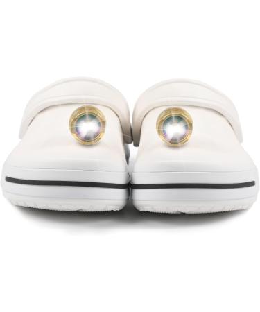 LNRIM LED Headlights for Croc - 2PCS IPX5 Waterproof Shoe Lights | 3 Modes, Ideal for Dog Walking, Camping, Running | Suitable for Adults & Kids - Gold - Buy Online on GoSupps.com