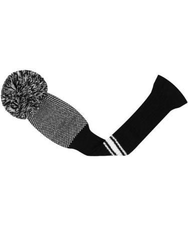 Scott Edward Knit Golf Club Cover Set - 5 Head Covers for Woods & Driver | Protects 460cc Driver, 1 Fairway Wood, 2 Hybrid/UT2 | Rotating Club Number Tags | Black White Dot - Buy Online on GoSupps.com