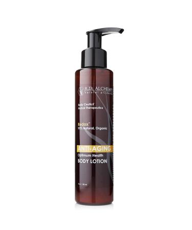 RD Alchemy - 99% Natural & Organic Anti-Aging Body Lotion for Sun Spots & Age Spots Crepey Skin & Normal to Dry Skin. Anti Aging Antioxidants Smooth Fine Lines & Reduce Appearance of Aging