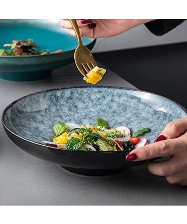 Fruit Bowl Japanese Creative Tableware Pasta Plate Salad Fruit Plate Ceramic Large Irregular Cold Dish Hat Bowls Home Kitchen Dinnerware Fruit Dish (Color : Style 2) - Buy Online on GoSupps.com